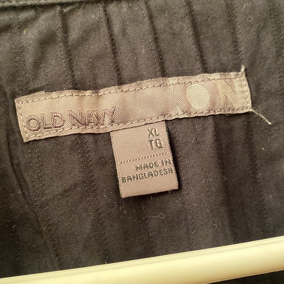 Black long sleeve snap up shirt - Picture 3 of 5